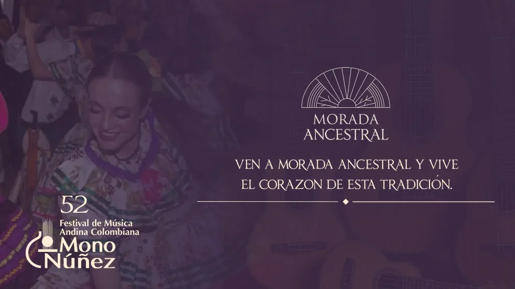Presentación de danza tradicional colombiana durante el homenaje al Festival Mono Núñez en Morada Ancestral Cali
